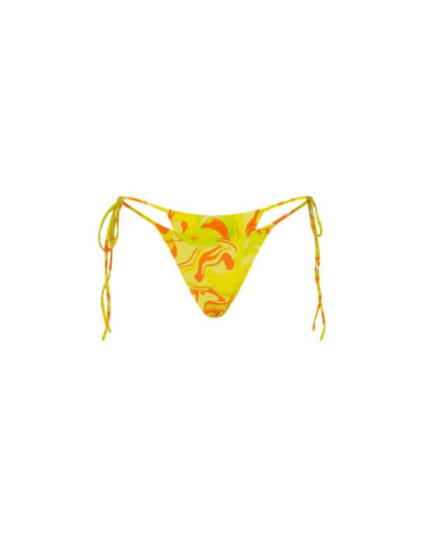 TIE SIDE BOTTOM YELLOW SWIRL          